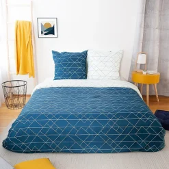 Housse de couette 260x240 List + 2 taies microfibre