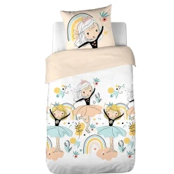 Housse de couette 140x200 Lola + taie polycoton