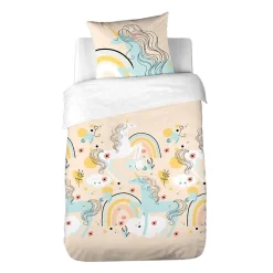 Housse de couette 140x200 Lola + taie polycoton