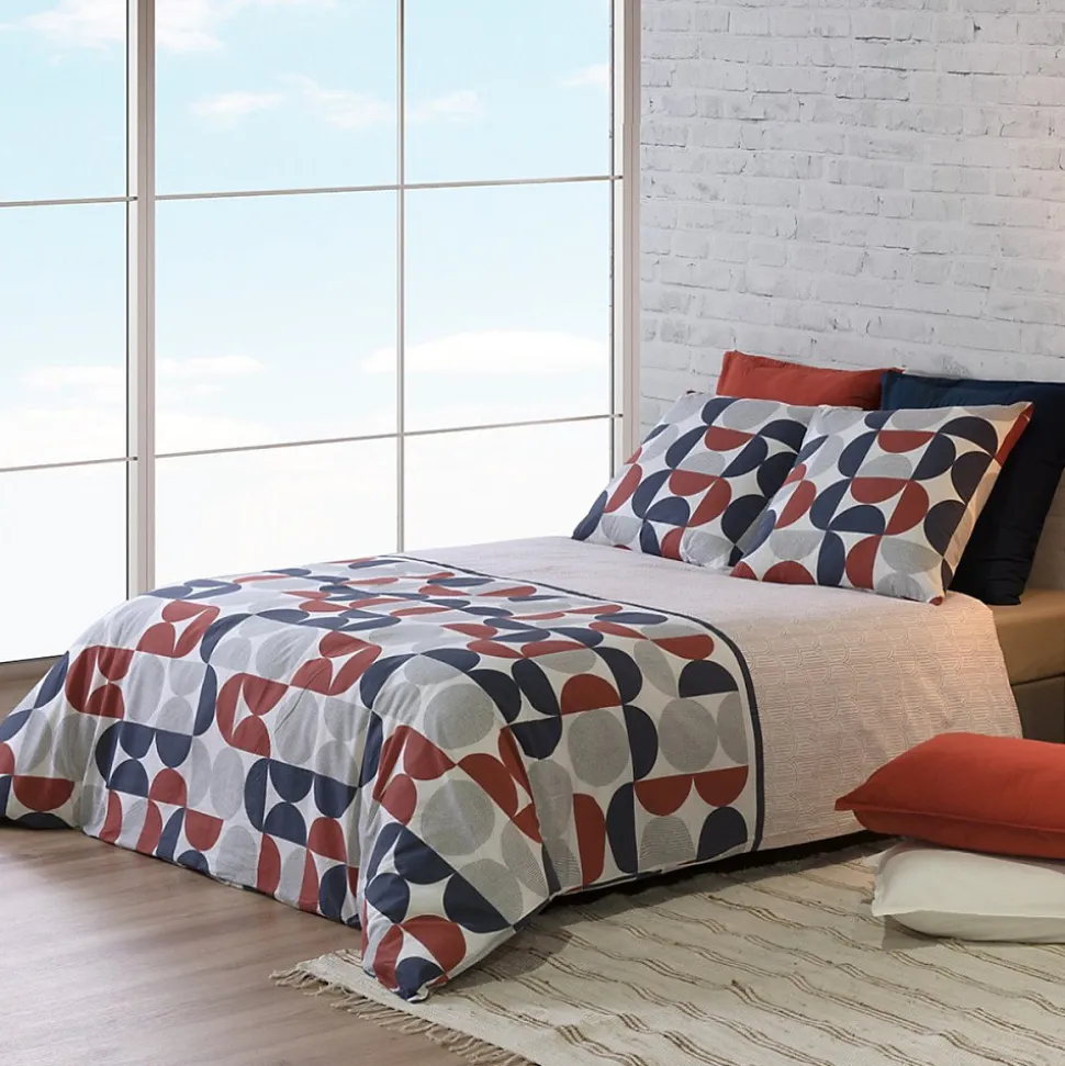 Housse de couette 260x240 MOON + 2 taies coton 57 fils