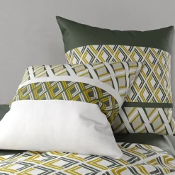 Housse de couette 260x240 NAYAA + 2 taies coton 57 fils