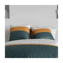 Housse de couette 260x240 ORUS + 2 taies coton 57 fils