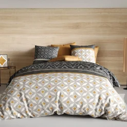 Housse de couette 260x240 Ota + 2 taies coton 57 fils