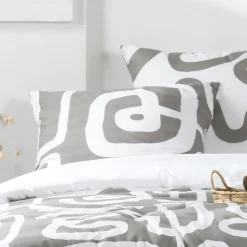 Housse de couette 240x220 PINTO + 2 taies coton 57 fils