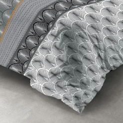 Housse de couette 240x220 SAKIG + 2 taies coton 57 fils