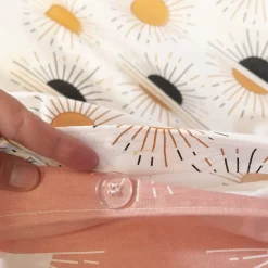 Housse de couette 260x240 TERRAMEA + 2 taies 100% coton adouci 57 fils/cm2