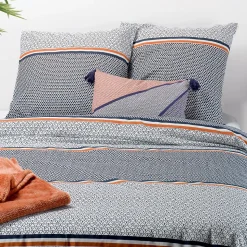 Housse de couette 240x220 Tilak + 2 taies coton 57 fils