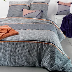 Housse de couette 240x220 Tilak + 2 taies coton 57 fils