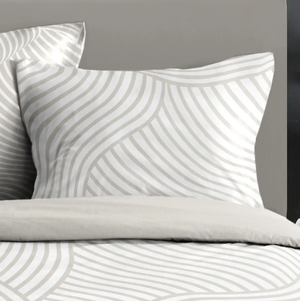 Housse de couette 240x220 TORY + 2 taies coton 57 fils