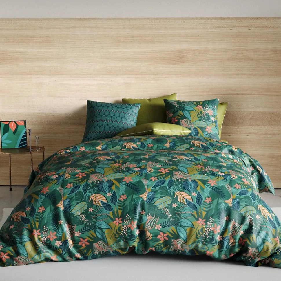 Housse de couette 260x240 ZANIA + 2 taies coton 57 fils