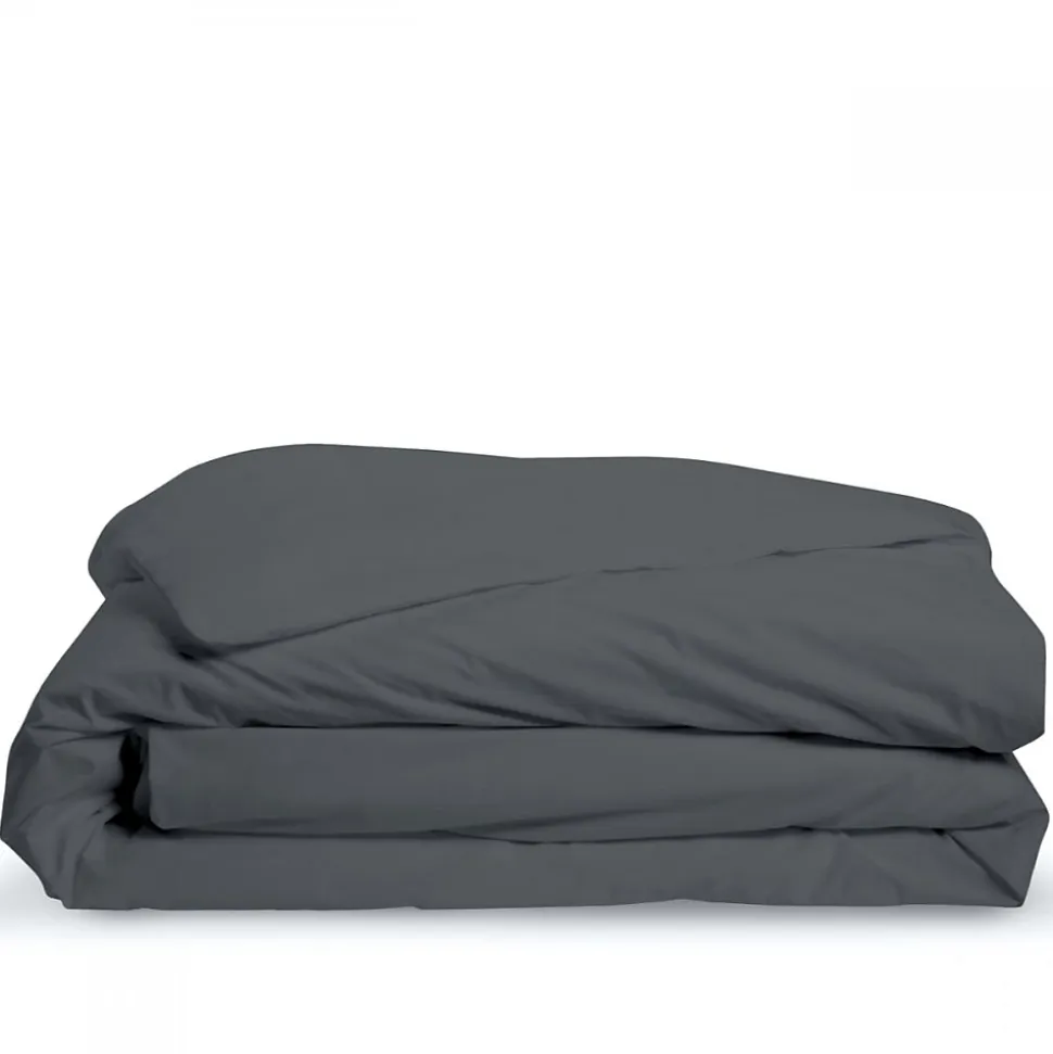 Housse de couette 140x200cm Parure COTON Anthracite