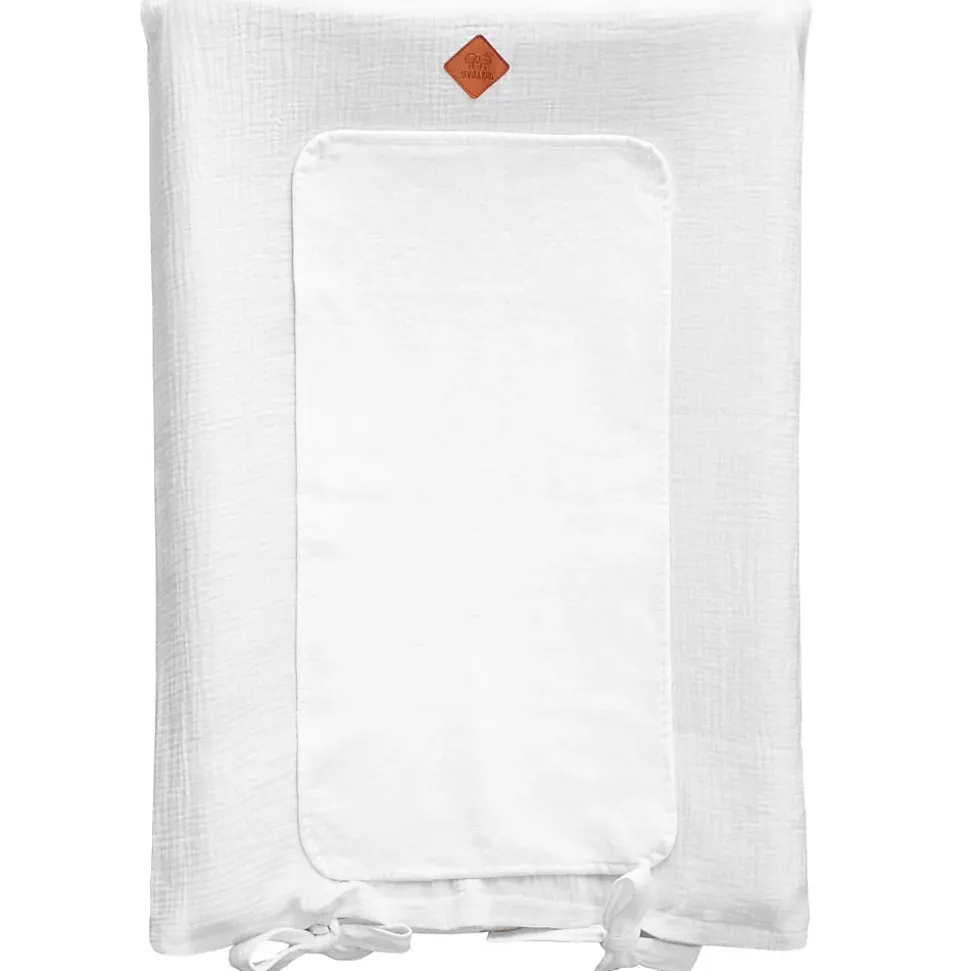 Housse de matelas à langer en gaze de coton Jeanne