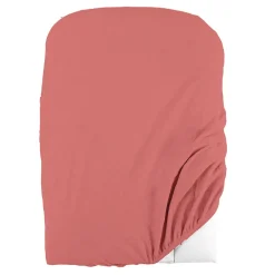 Housse de matelas à langer en éponge bouclette (50x75 cm - Terracotta)