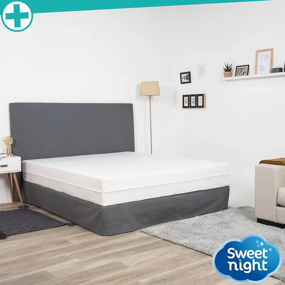 Housse intégrale matelas - Anti-Punaise de lit - Fermeture à glissière - Sans traitement chimique - Ep. jusqu'à 30 cm