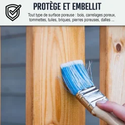 Huile de lin cuite pour entretien des bois, parquets, meubles, terrasse, pierres naturelles - 1 L - ARCANE INDUSTRIES