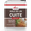 Huile de lin cuite pour entretien des bois, parquets, meubles, terrasse, pierres naturelles - 5 L - ARCANE INDUSTRIES
