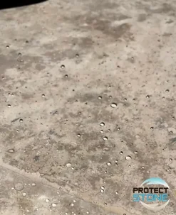 Hydrofuge Travertin & Terrasse - Imperméabilisant Oléofuge Pierre Naturelle, Béton Protection Longue Durée Int/Ext 1L (20m²)