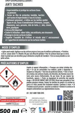 Imperméabilisant anti-taches Spado 500 ml