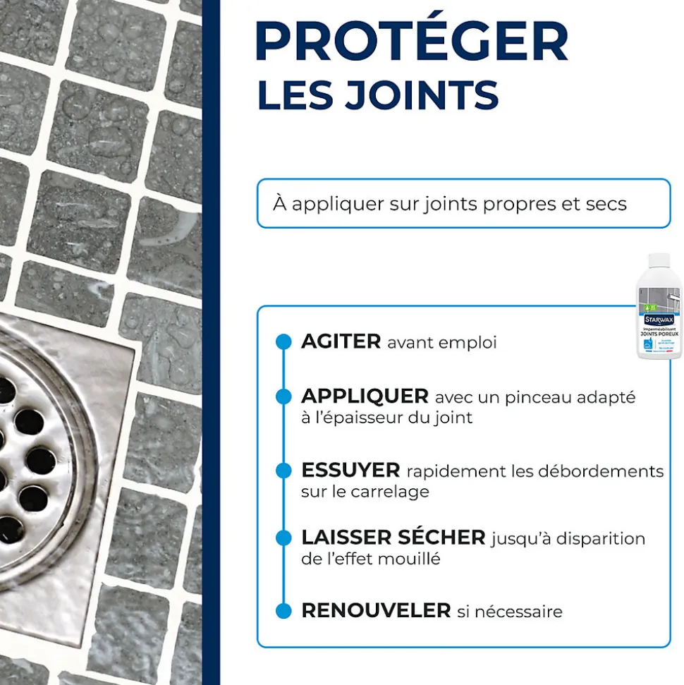 Imperméabilisant joints de carrelage Starwax 200ml