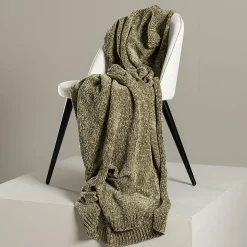 Jeté de canapé en polyester chenille Ally 170x130 cm