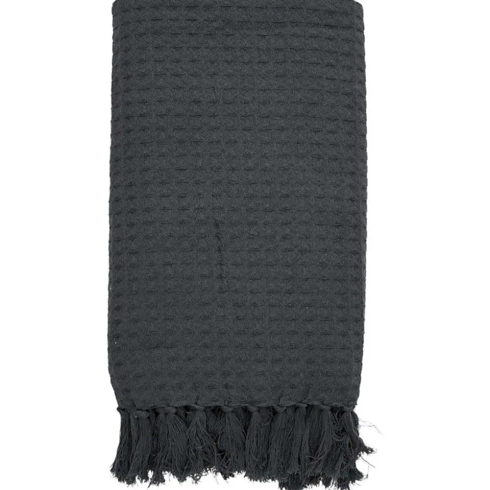 Jeté de canapé gaufré en coton 130x160 cm