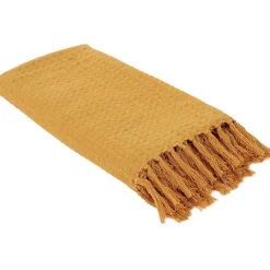 Jeté de canapé gaufré en coton 130x160 cm