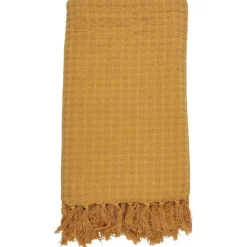 Jeté de canapé gaufré en coton 130x160 cm