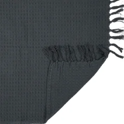 Jeté de canapé gaufré 170x250 cm anthracite