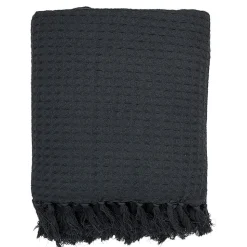 Jeté de canapé gaufré 170x250 cm anthracite