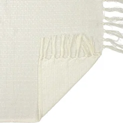 Jeté de canapé gaufré 170x250 cm ivoire