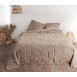 Jeté de lit Calisson (230x250 cm - Ecru)