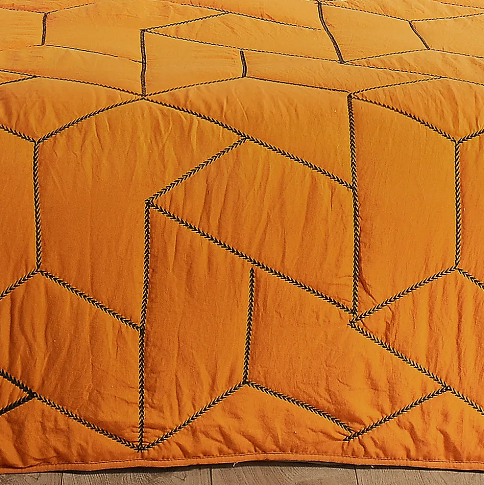 Jeté de lit Calisson (150x200 cm - Orange)