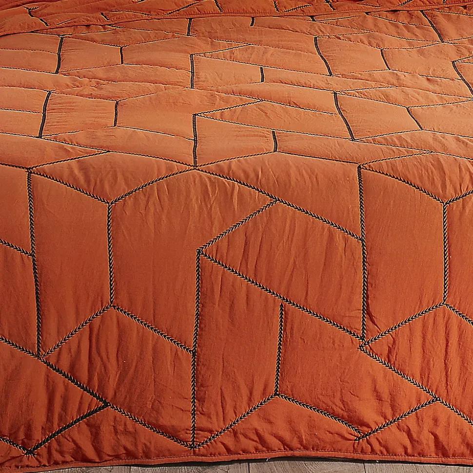 Jeté de lit Calisson (150x200 cm - Orange)