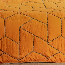 Jeté de lit Calisson (250x260 cm - Orange)