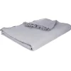 Jeté de lit en coton - gris clair 230x250 cm - Atmosphera