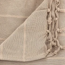 Jeté de lit en coton - lin 160x220 cm - Atmosphera