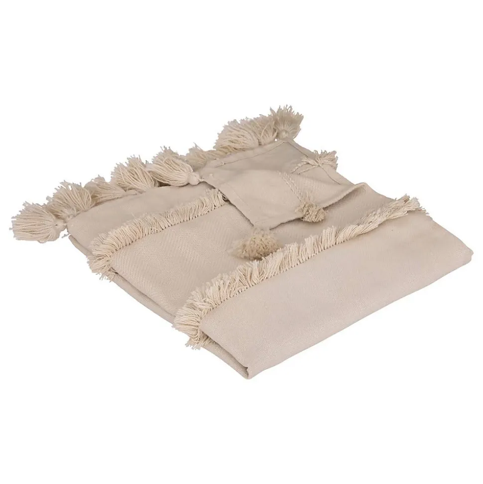 Jeté de lit "Row" - beige - 130x180 cm - Atmosphera