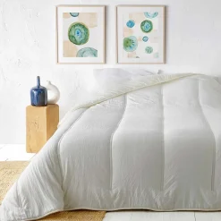 Jeté de lit uni (230x250 cm - Crème)