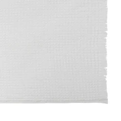 Jeté de lit Widdy coton 130x180cm blanc - Atmosphera