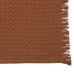 Jeté de lit Widdy coton 130x180cm rose terracotta - Atmosphera