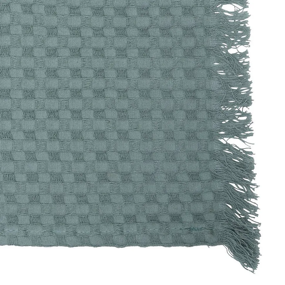 Jeté de lit Widdy coton 130x180cm vert céladon - Atmosphera