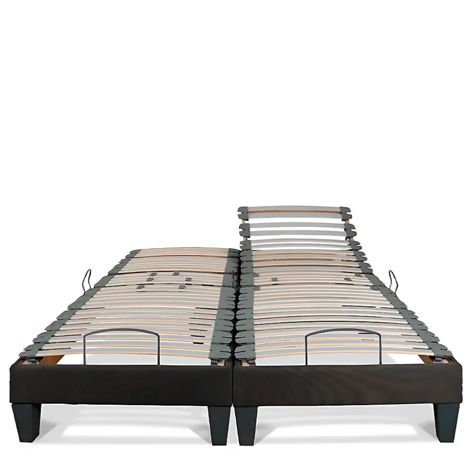 Jeu de 2 sommiers électriques Amiral 2x70x190 cm Lattes