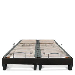 Jeu de 2 sommiers électriques Amiral 2x90x200 cm Lattes