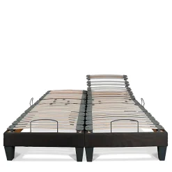 Jeu de 2 sommiers électriques Amiral 2x90x200 cm Lattes