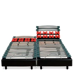 Jeu de 2 sommiers électriques Bodysoft 2x80x200 cm Lattes & Plots