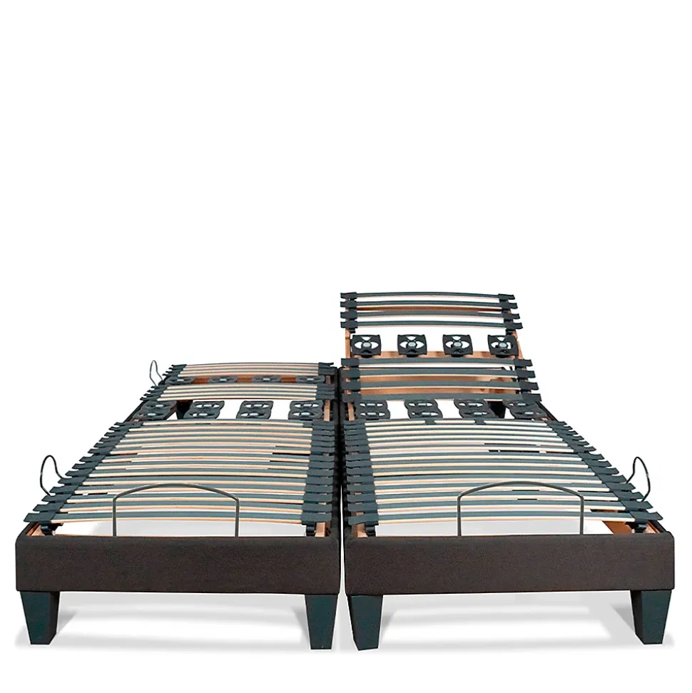 Jeu de 2 sommiers électriques Rochereau 2x80x200 cm Lattes & Plots