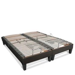 Jeu de 2 sommiers électriques Amiral 2x70x200 cm Lattes
