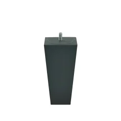 Jeu de pieds de lit triangulaires Gris Hauteur 16 cm (lot de 4)