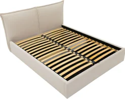 John - lit coffre - 180x200 cm - en velours - sommier inclus - Best Mobilier