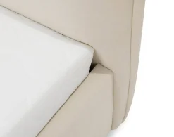 John - lit coffre - 180x200 cm - en velours - sommier inclus - Best Mobilier